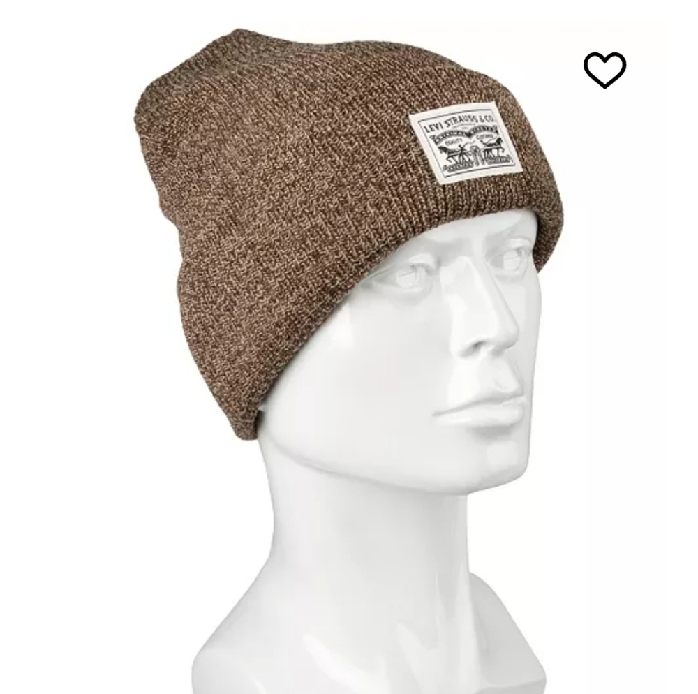 Brand New Levi's Men's Ribbed Logo Beanie